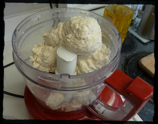 Remember this recipe called for the dough to be mixed in a food processor?